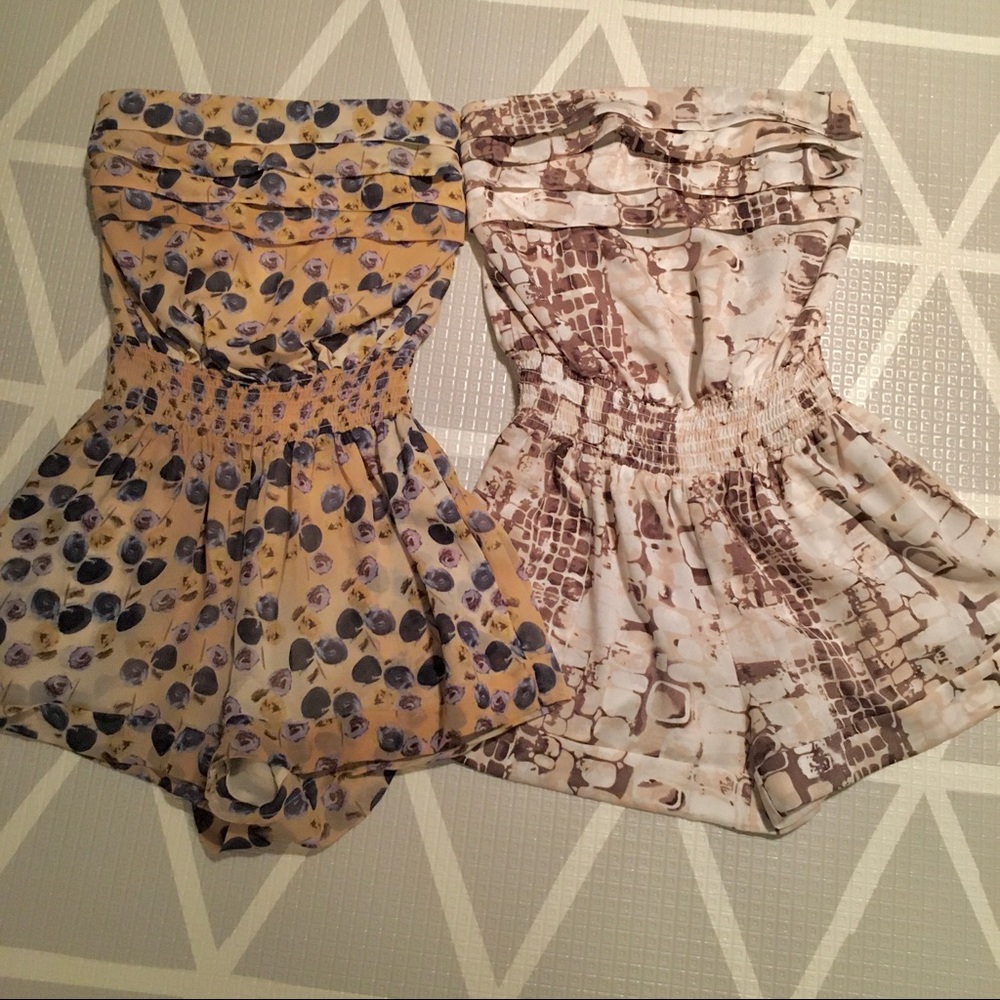 EUC Bebe Romper Bundle